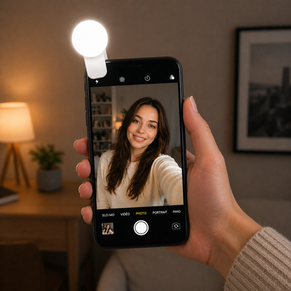 Mini Lampe LED Selfie Rechargeable – Éclairage Parfait en Toute Situation