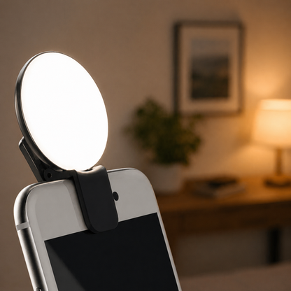 Mini Lampe LED Selfie Rechargeable – Éclairage Parfait en Toute Situation
